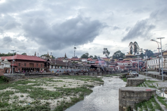 A view of the Pashupati Nath temple premises